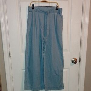 H&M Light Blue Wide-Legged Pants